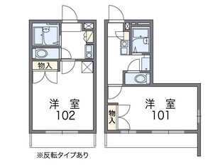 レオパレスＷＩＴＨ－Ａの物件間取画像